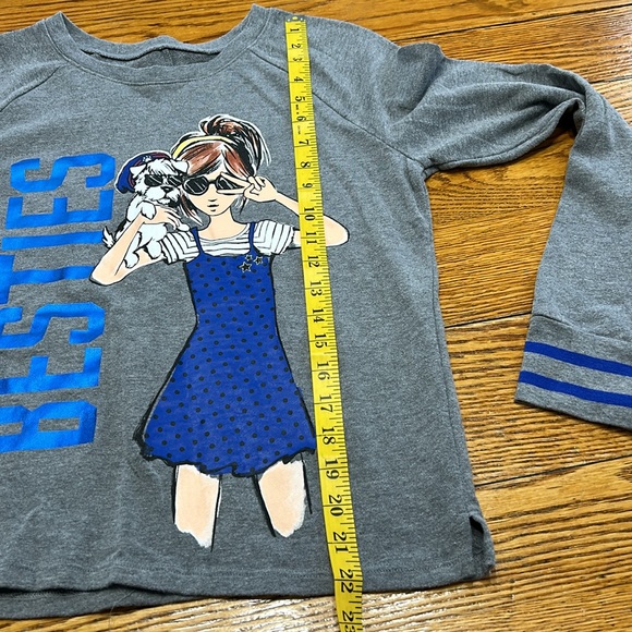 Justice brand girls plus size 18 long sleeve tee. Cute Besties girl. - Picture 11 of 12